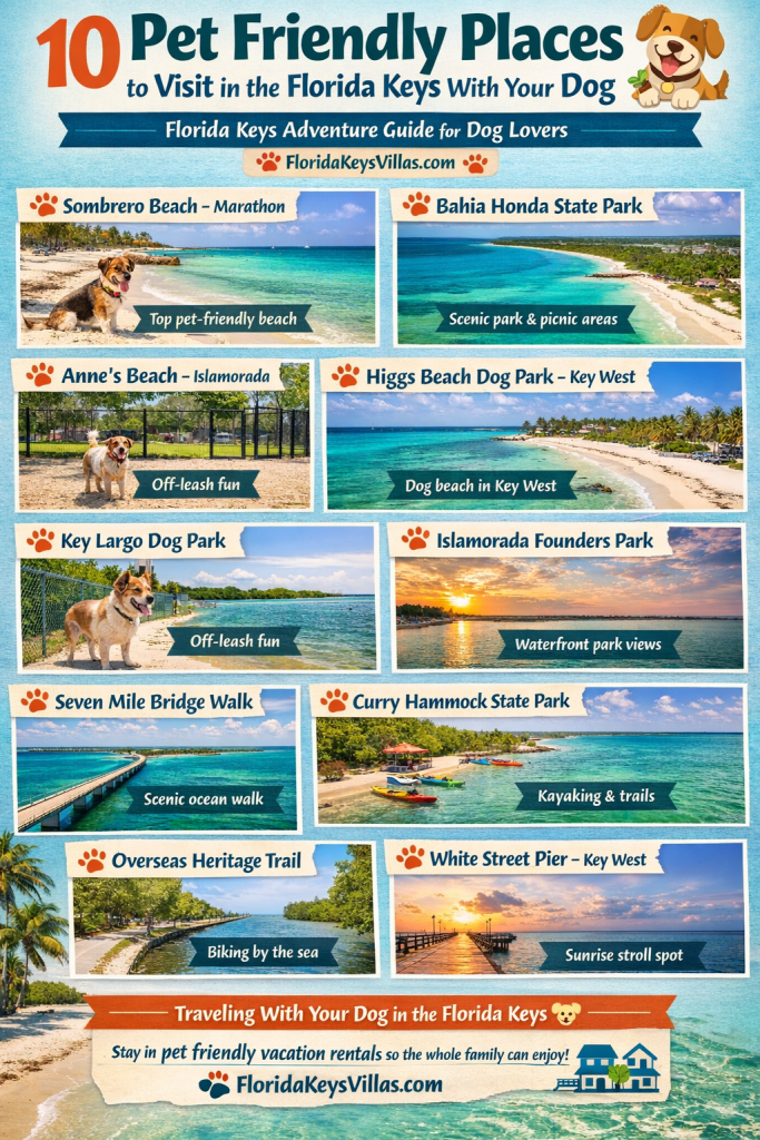 10 Pet Friendly Places to Visit in the Florida Keys with Your Dog. FloridaKeysVillas.com 