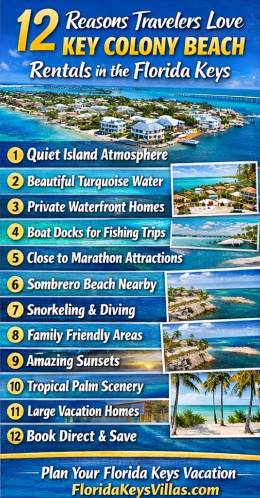 Why Travelers Love Key Colony Beach Rentals. 12 Reasons Travelers Love Key Colony Beach Rentals in the Florida Keys. FloridaKeysVillas.com
