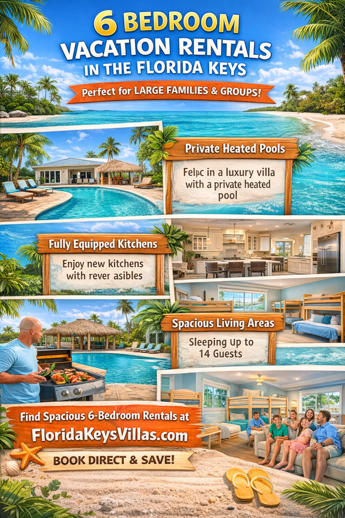 6 Bedroom Vacation Rentals in the Florida Keys. FloridaKeysVillas.com
6 Bedroom House for Rent in Florida Keys