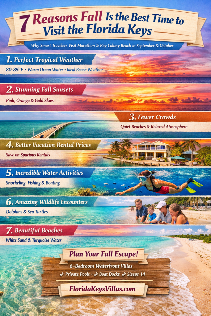 7 Reasons fall is the best time to visit the Florida Keys. FloridaKeysVillas.com