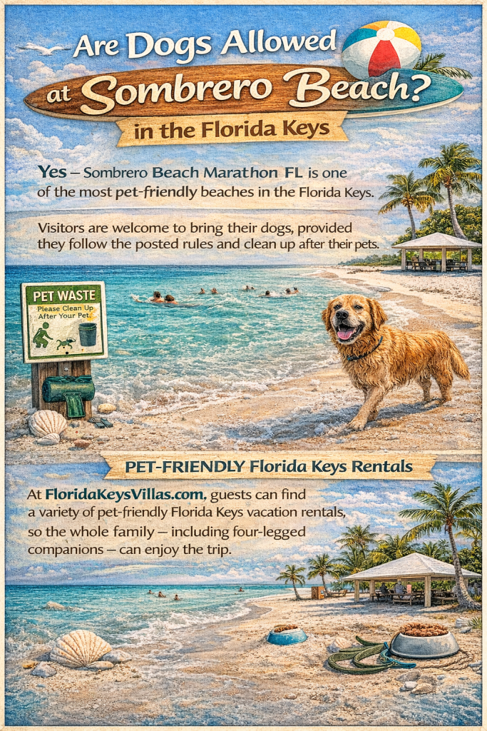 Are Dogs Allowed at Sombrero Beach in the Florida Keys, Pet Friendly Vacation Rentals Near Sombrero Beach