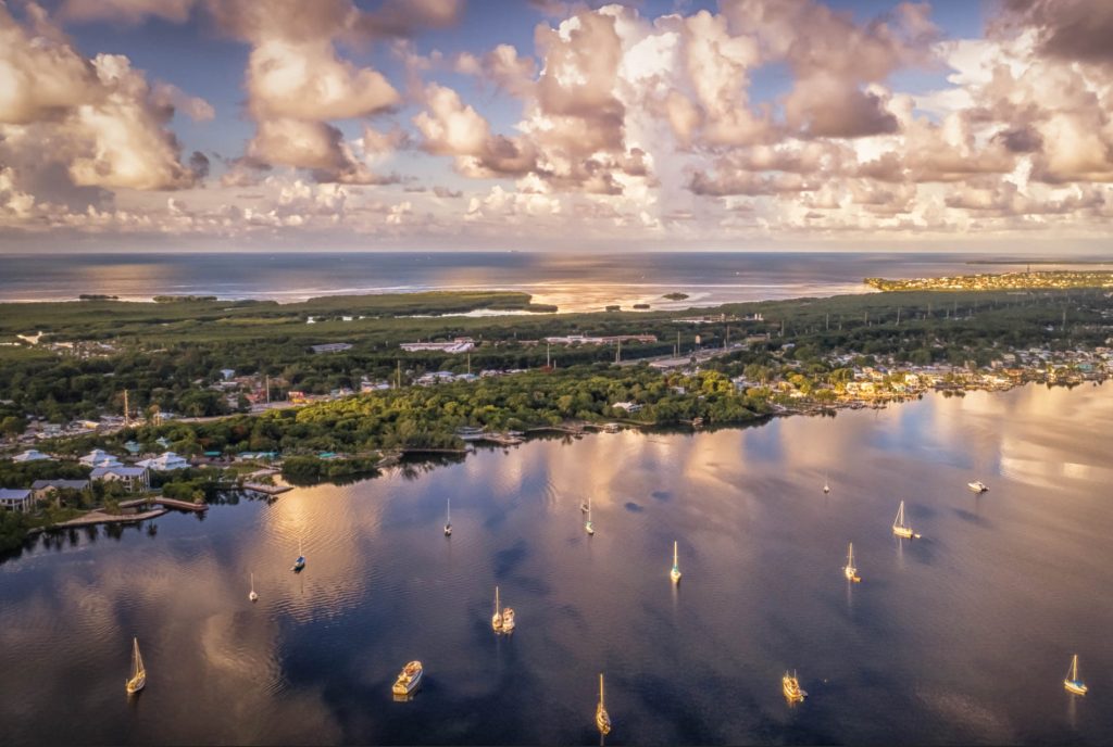 Florida Keys Aerial views of Marathon Florida. FloridaKeysVillas.com