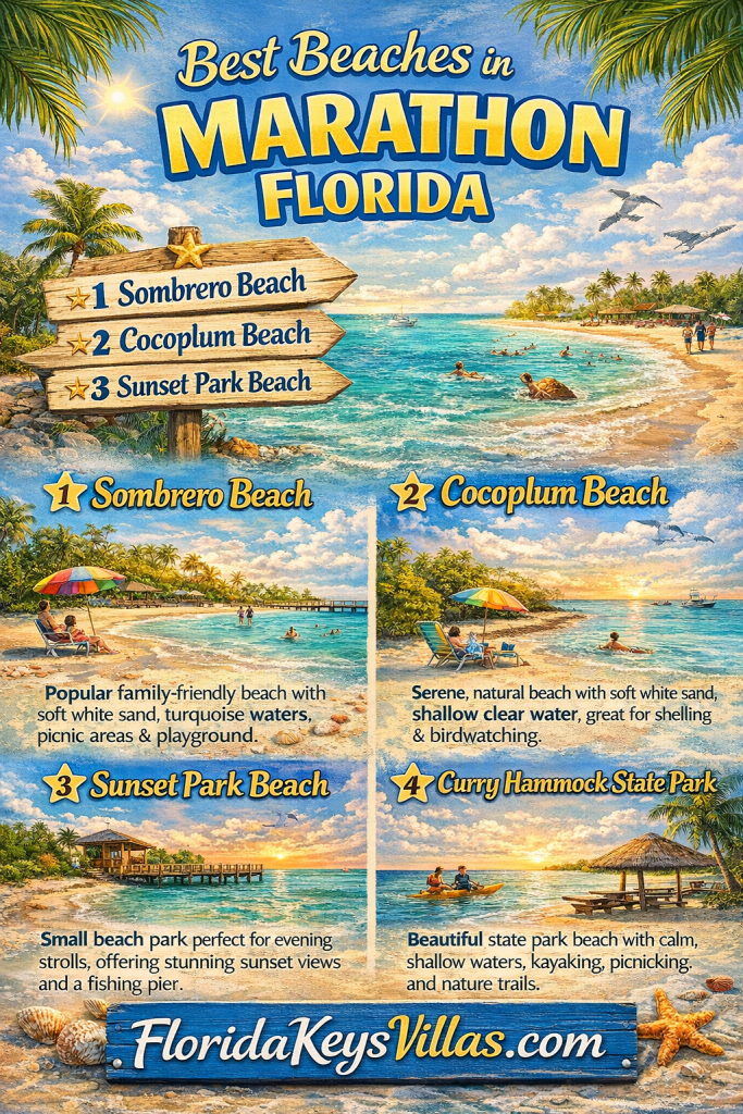 Best Beaches in Marathon Florida. FloridaKeysVillas.com. Beach Days