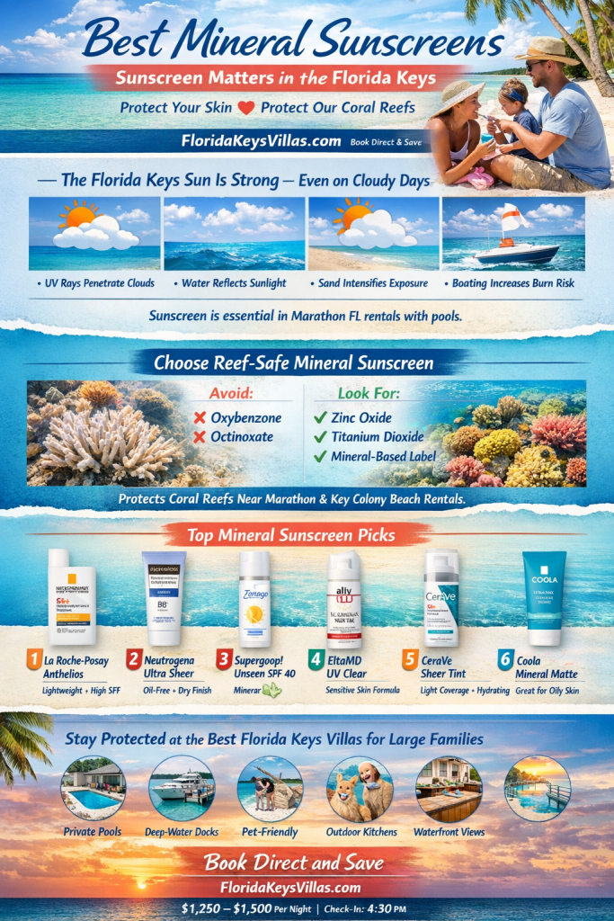 Sombrero Beach Marathon Florida Guide – One of the Best Beaches in the Florida Keys | FloridaKeysVillas.com Best Mineral Sunscreens for the Florida Keys to protect coral reefs. 