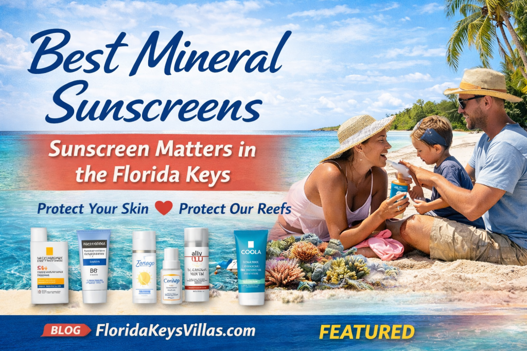 Best Mineral Sunscreens for Protecting coral reefs in the Florida Keys. FloridaKeysVillas.com