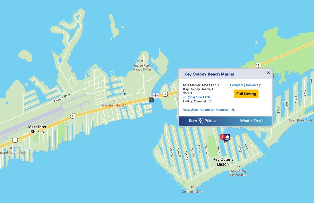 Key Colony Beach Marina Boat Fuel Dock Map - FloridaKeysVillas.com