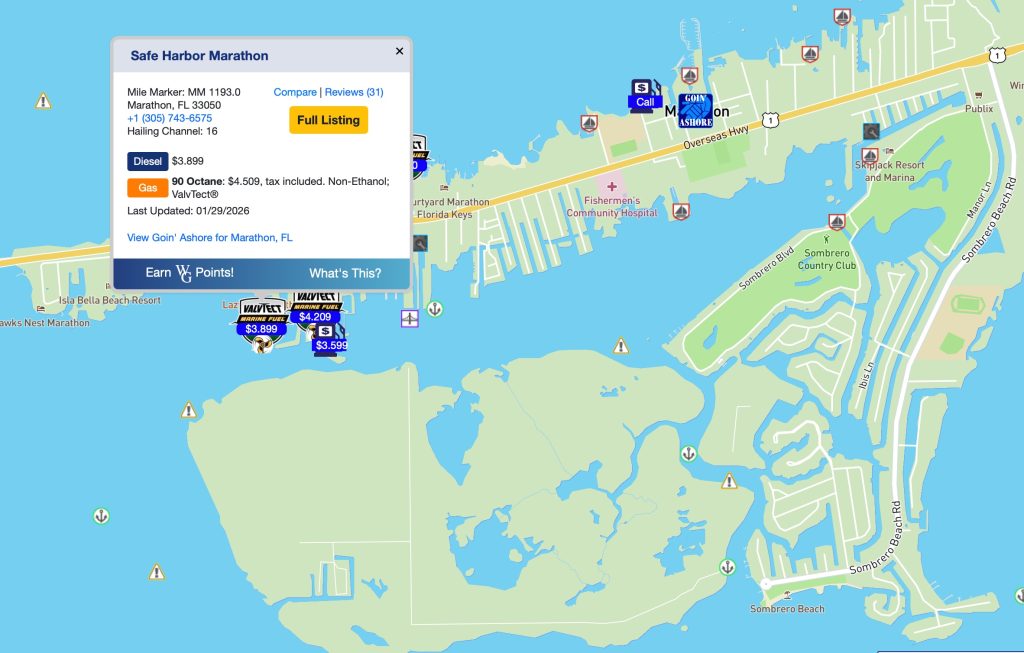 Safe Harbor Marathon Florida - Map FloridaKeysVillas.com