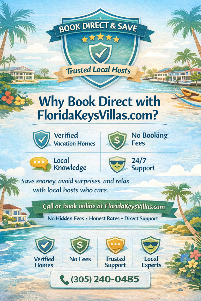 Why Direct Booking with FloridaKeysVillas.com Book Direct and Save on Florida Keys Vacation Rentals