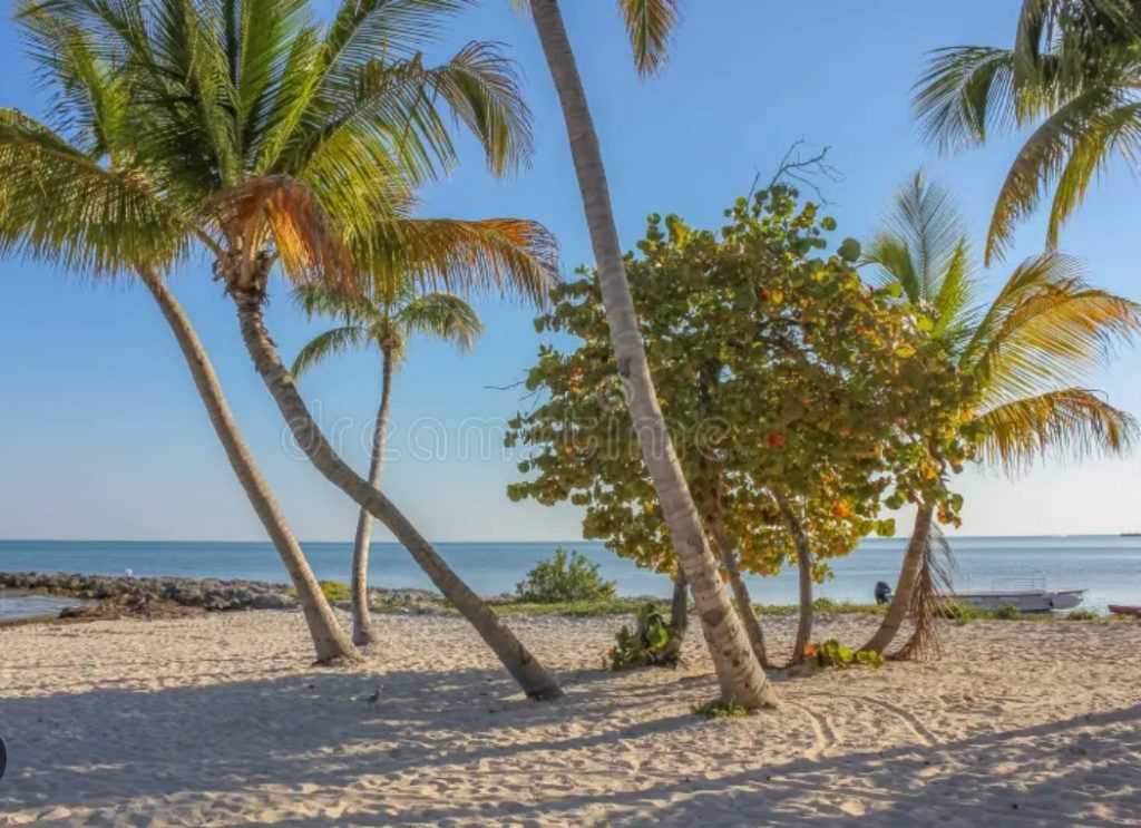 C.B. Harvey Rest Beach Park in Key West. Rest Beach Key West sunrise yoga deck and ocean view. FloridaKeysVillas.com