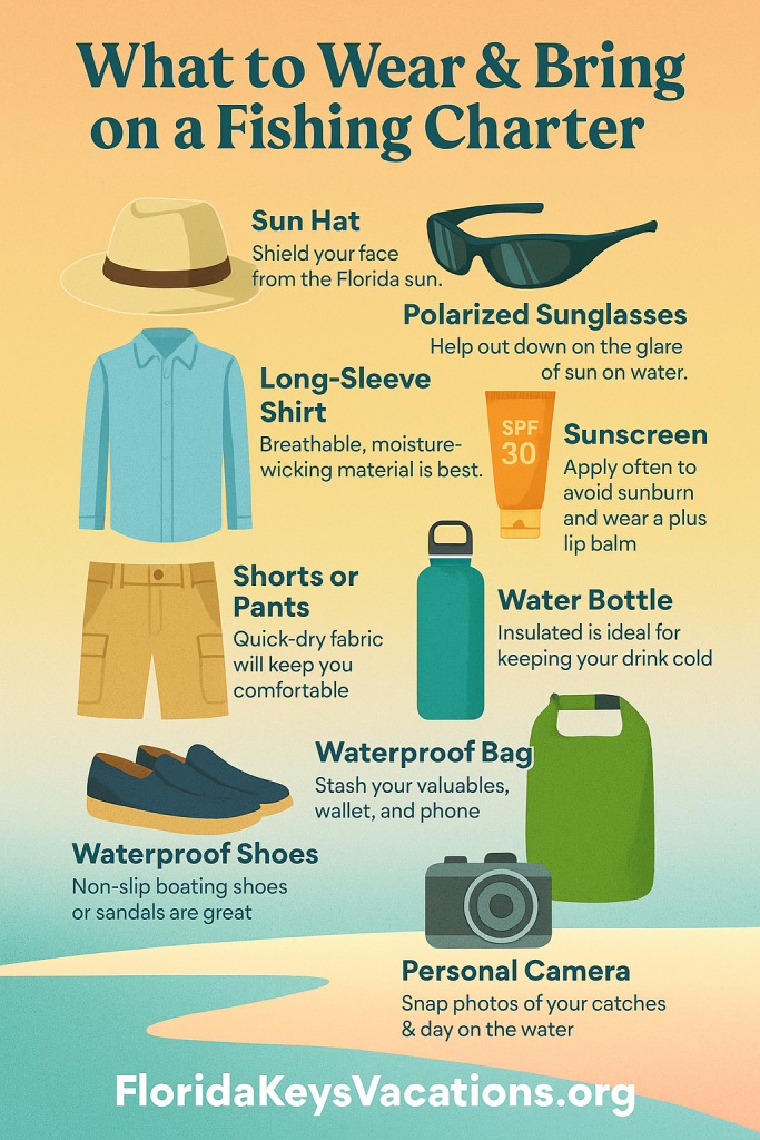 What to Wear and Bring on a Fishing Charter. FloridaKeysVillas.com