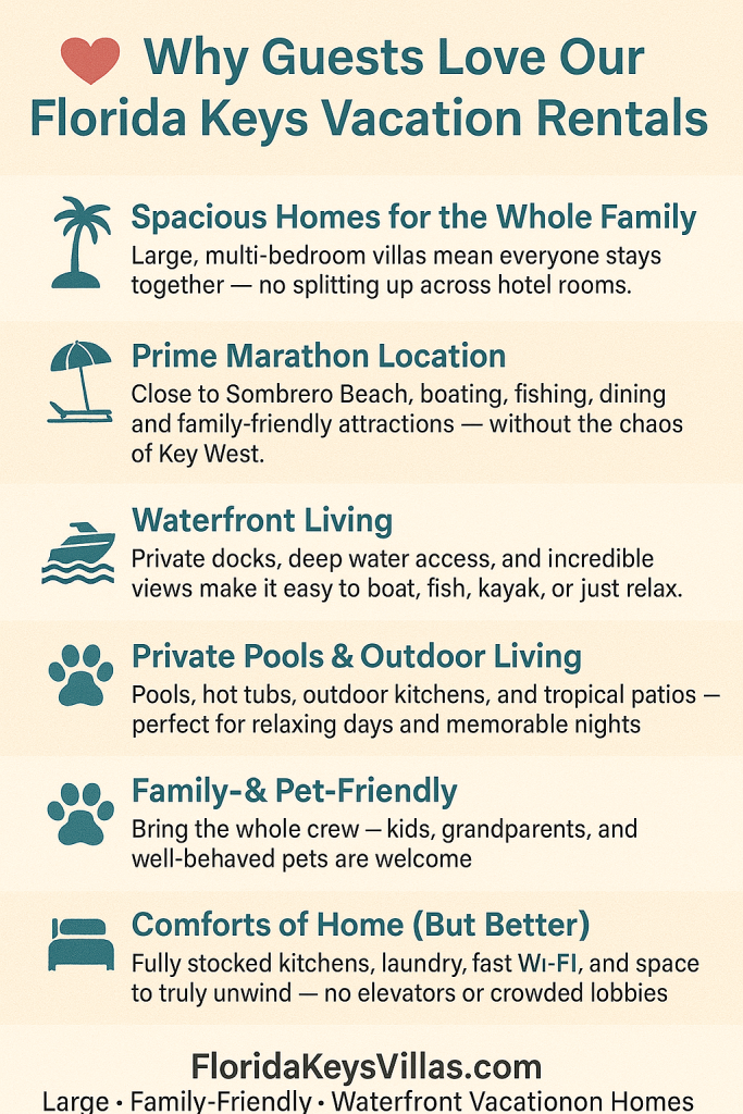 What Set Our Luxury Villas Apart. Why Guest Love Our Florida Keys Vacation Rentals. FloridaKeysVillas.com