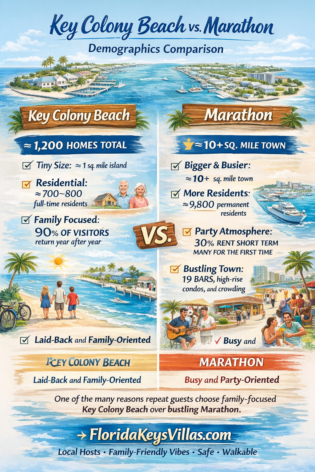 What Is the Best Area of the Florida Keys? | Marathon & Key Colony Beach Vacation Rentals Image