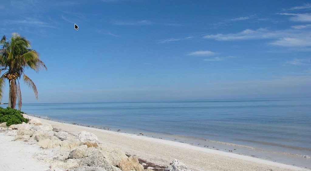 Coco Plum Beach Marathon Florida quiet beach sunset. FloridaKeysVillas.com