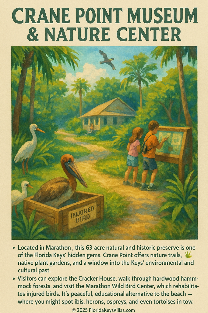 Nature trail and museum at Crane Point Marathon Florida Keys. FloridaKeysVillas.com