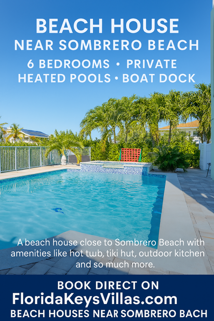 Private pool at Marathon FL vacation home. FloridaKeysVillas.com