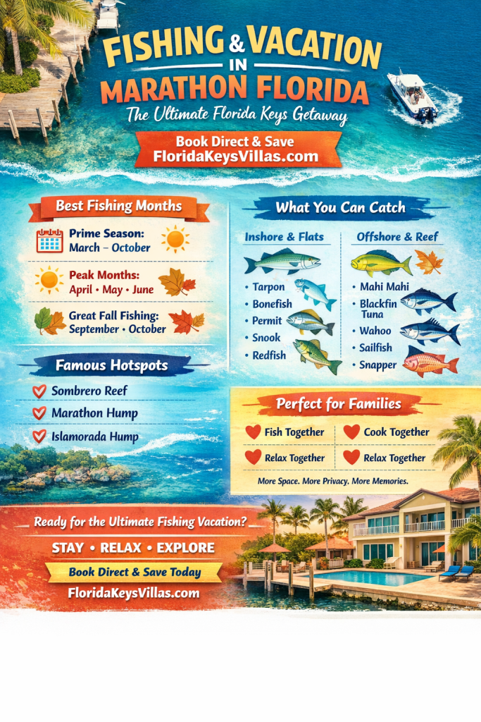 Fishing Adventure. Fishing & Vacation in Marathon Florida. FloridaKeysVillas.com