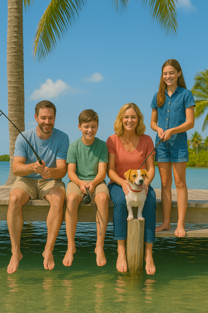 Florida Keys waterfront vacation home with deep-water dock