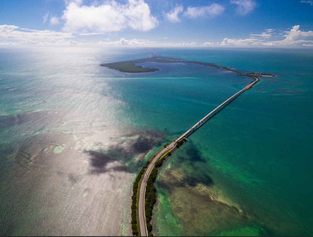 Beautiful Islands of the Floria Keys and Overseas Highway Route 1 and bridges. FloridaKeysVillas.com