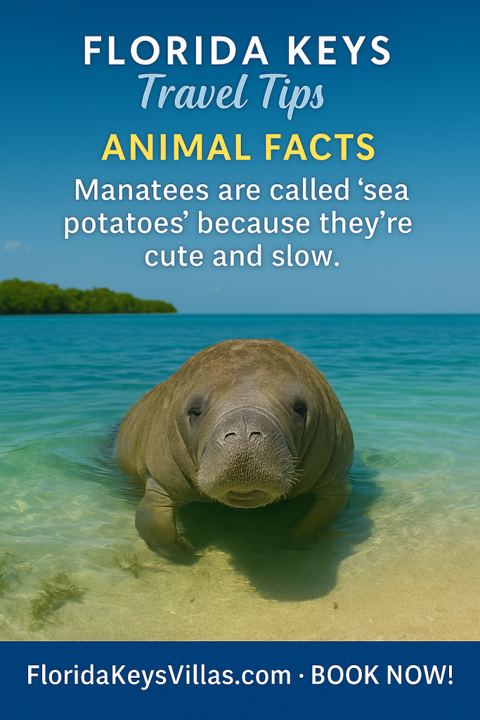 Why are Manatees seen in the Florida Keys. Florida Keys Travel Tips Animal Facts. FloridaKeysVillas.com