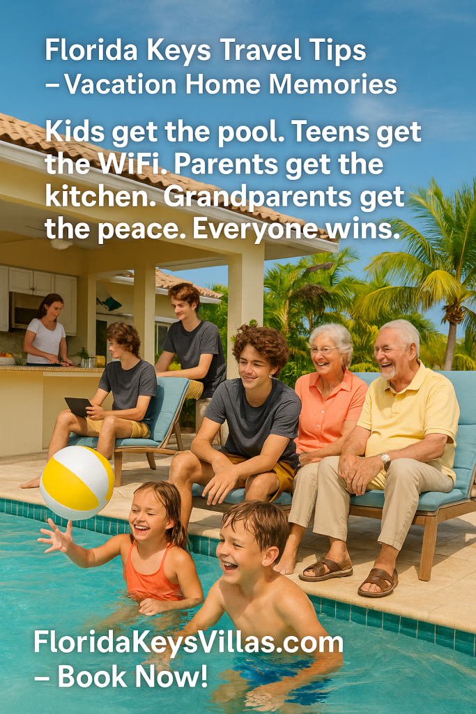 Family-Friendly Vacation Rentals Marathon Florida - Kids get the pool. Teens get the WiFi. Parents get the kitchen and Grandparents ge the peace. Everyone Wins. Book FloridaKeysVillas.com