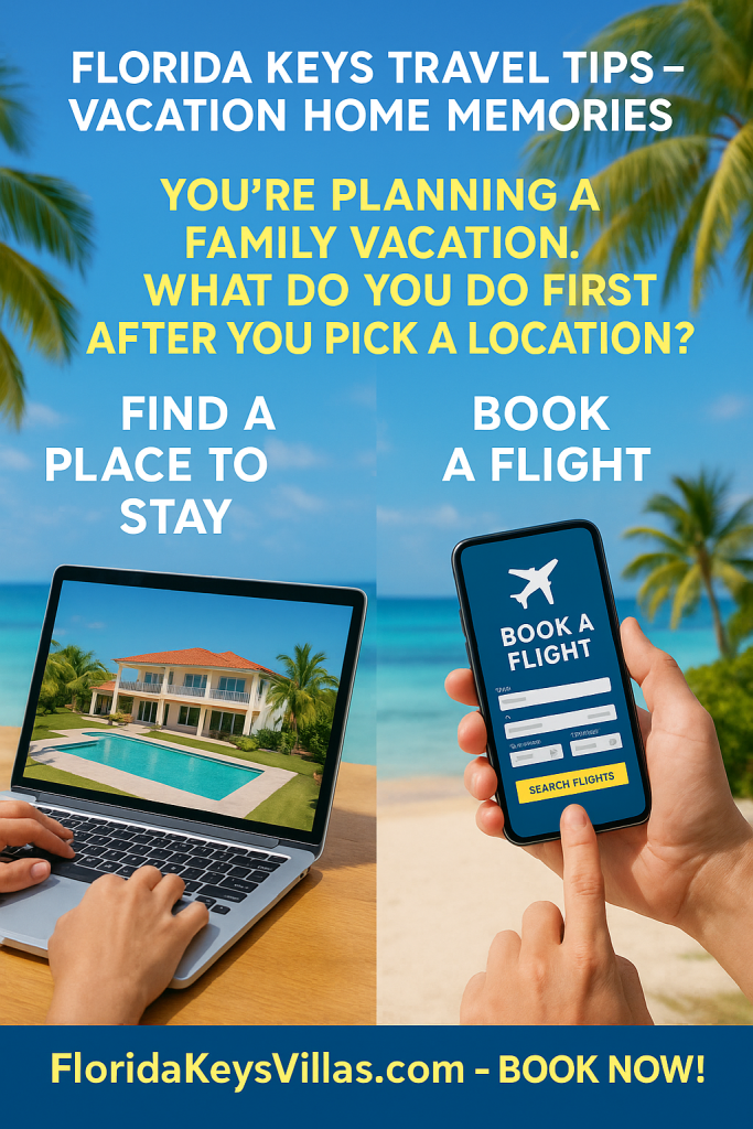 Start Planning Your Florida Keys Vacation. Florida Keys Travel Tips Vacation Home Memories. You're Planning a family vacation. What do you do first after you pick a location. FloridaKeysVilas.com