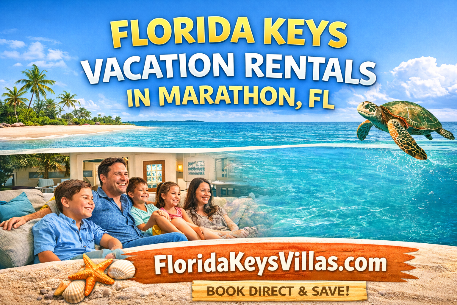 Florida Keys Vacation Rentals in Marathon FL | Family Villas Near Sombrero Beach Image