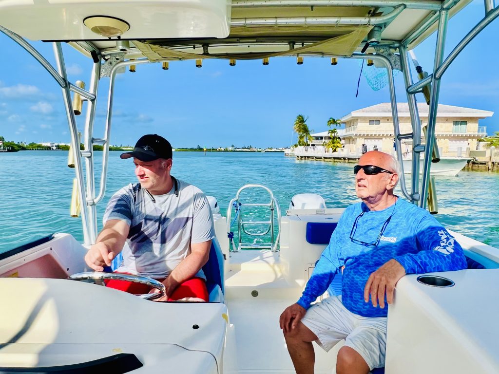 Rent Our Private Boat for Fishing and Boating while staying at our Vacation Rental. FloridaKeysVillas.com