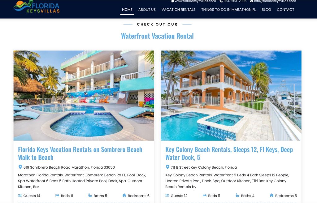 Florida Keys Vacation Rentals. Book Direct and Save FloridaKeysVillas.com