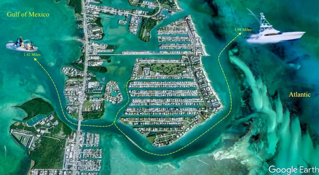 711 8 Street Key Colony Beach Florida Vacation Rentals FAQ FloridaKeysVillas.com Map to Ocean or Bayside for fishing and boating