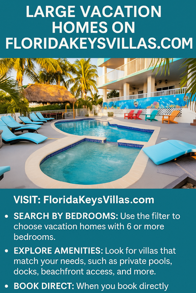 Large Vacation Homes on FloridaKeysVillas.com