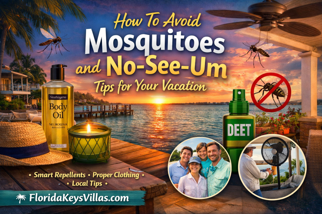 How To Avoid Mosquitoes and No-See-Ums Tips for Your Vacation. FloridaKeysVillas.com