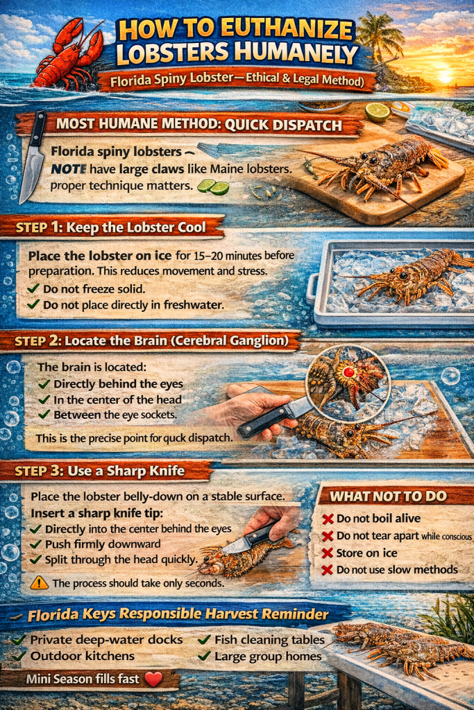 How to Euthanize Lobsters Humanely. FloridaKeysVillas.com