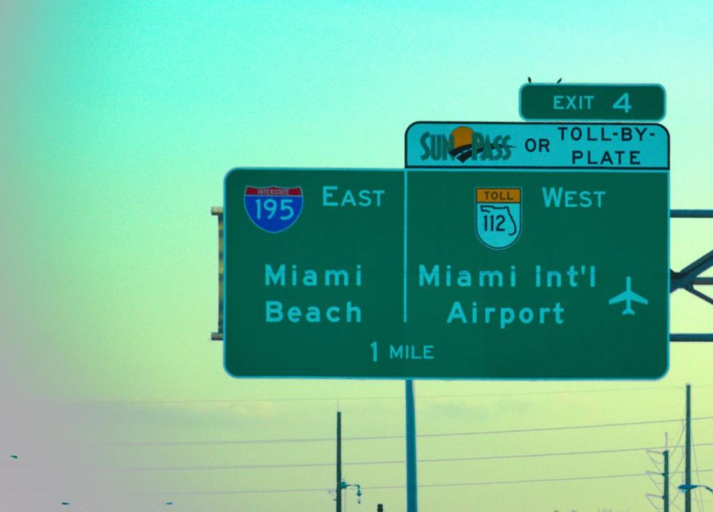 Driving from Miami to Marathon Florida