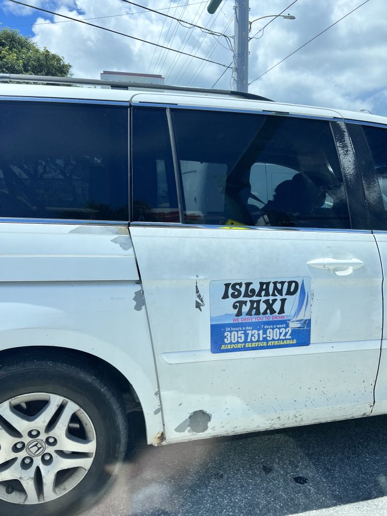 Island Taxi Cab in the Florida Keys. FloridaKeysVillas.com