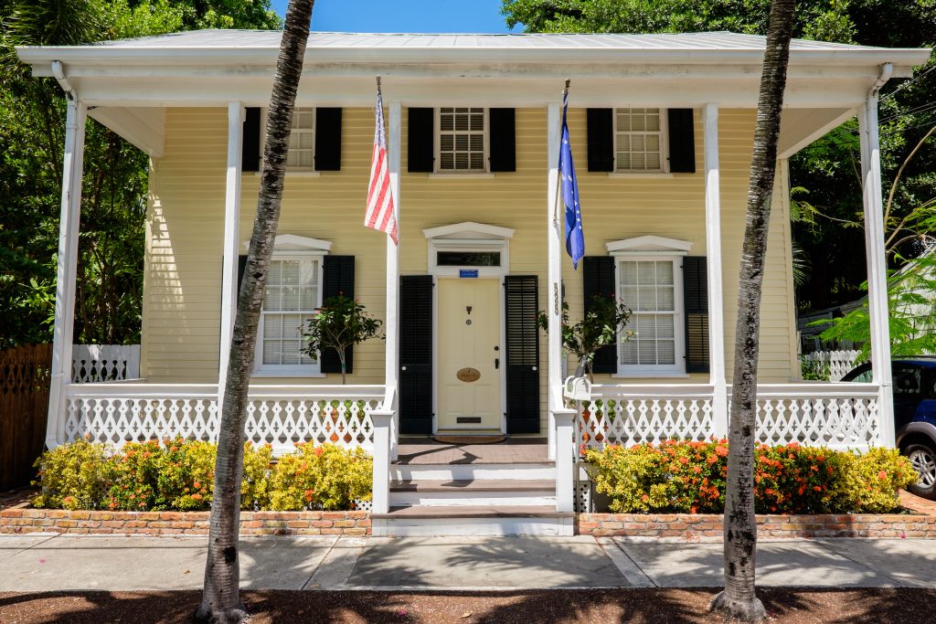 Key West Historic District. Colorful historic architecture in Key West Old Town photography location. FloridaKeysVillas.com