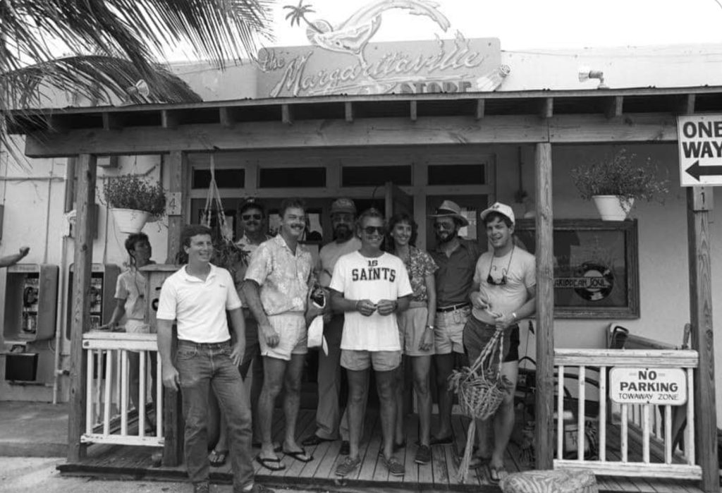 Jimmy Buffett at the first Margaritaville in the Florida Keys. FloridaKeysVillaas.com