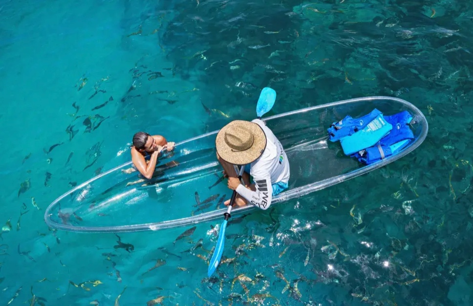 Kayak fishing adventure in the Florida Keys with clear Kayak. FloridaKeysVillas.com