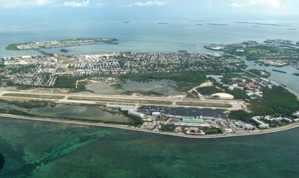 Key West International Airport terminal serving Florida Keys travelers. FloridaKeysVillas.com