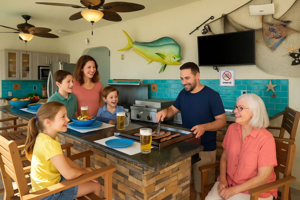 Family-Friendly & Group-Ready Vacation Homes Outdoor Kitchen and dining - FloridaKeysVillas.com