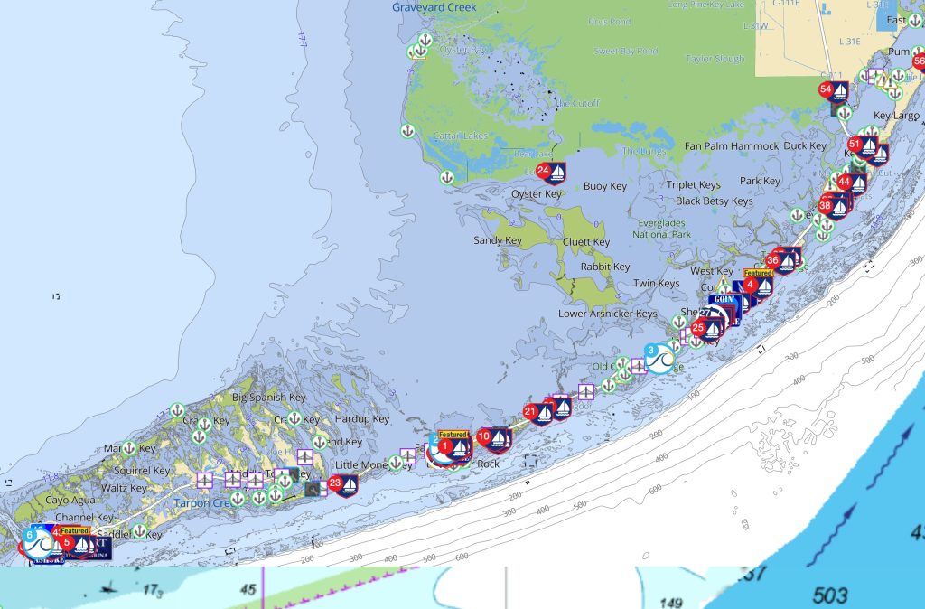 Waterway Guide - Map helps you plan your trip on the water in the Florida Keys. FloridaKeysVillas.com