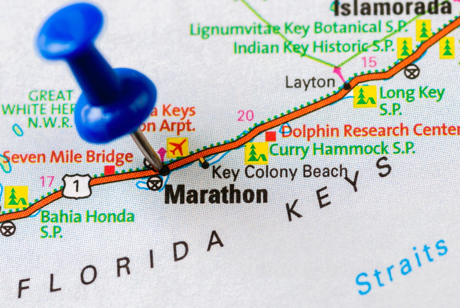 Florida Keys Map location of Marathon Florida. FloridaKeysVillas.com