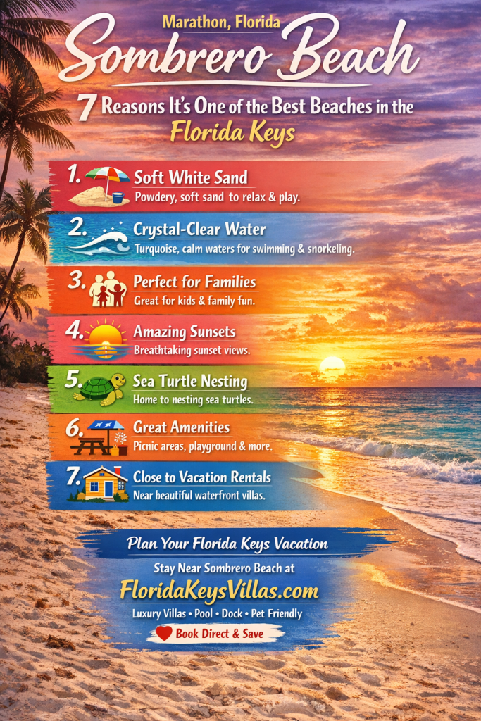 Sombrero Beach Marathon FL - Why It's One of the Best Beaches in the Florida Keys. FloridaKeysVillas.com