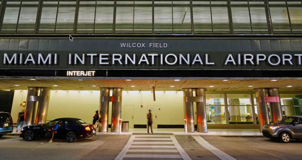 Miami International Airport main terminal exterior. FloridaKeysVillas.com