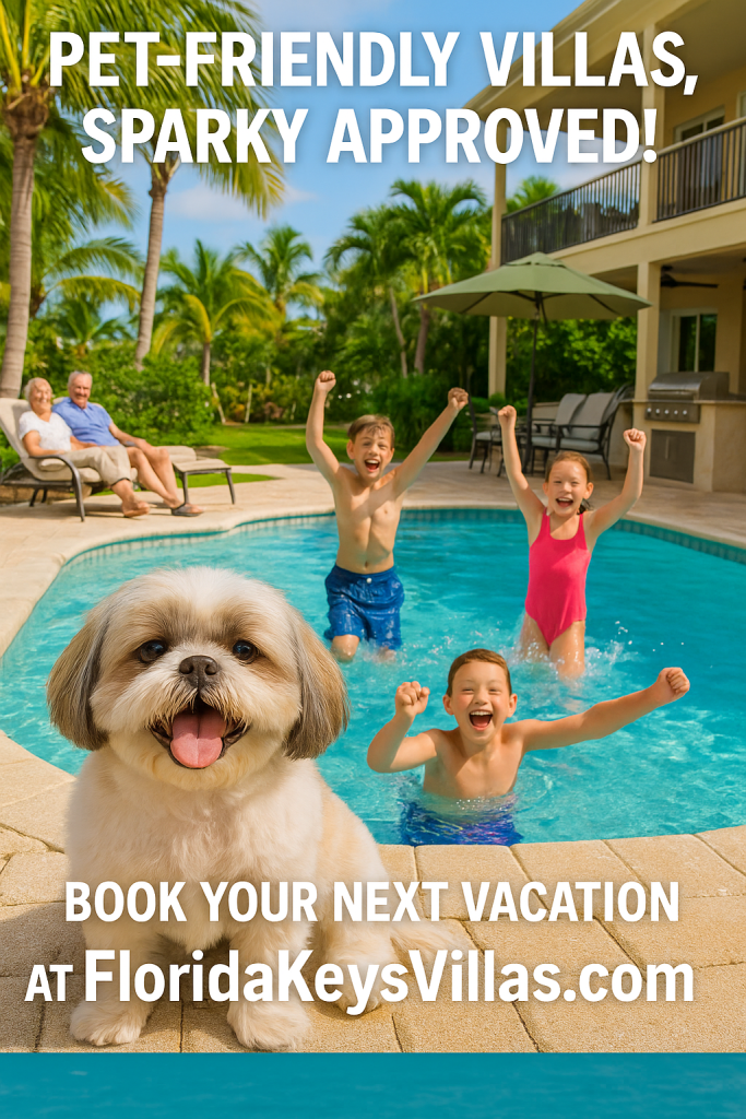 Pet Friendly Villas FloridaKeysVillas.com Sombrero Beach Marathon Florida white sand beach and turquoise water. FloridaKeysVillas.com