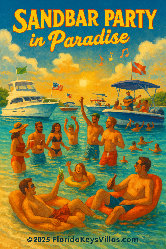 Sandbar Party in Paradise. FloridaKeysVillas.com
