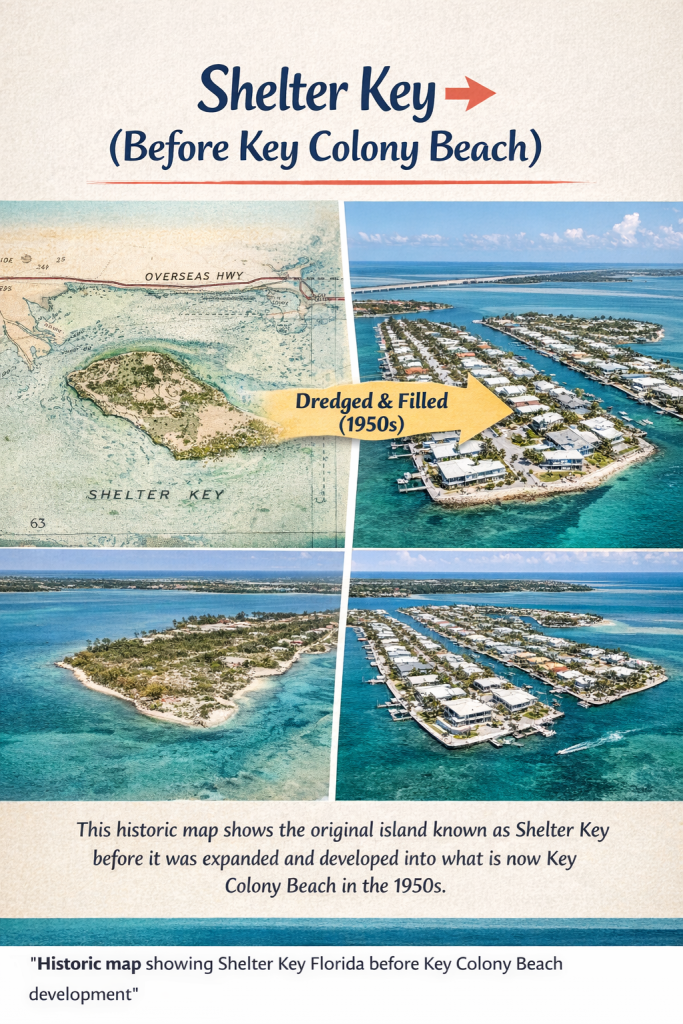 Key Colony Beach is a man made Island community. Shelter Key to Key Colony Beach. FloridaKeysVillas.com