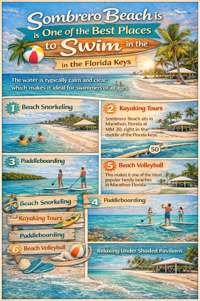 Snorkeling Adventures at Sombrero Beach. Sombrero Beach is One of the Best Places to Swim in the Florida Keys. FloridaKeysVillas.com