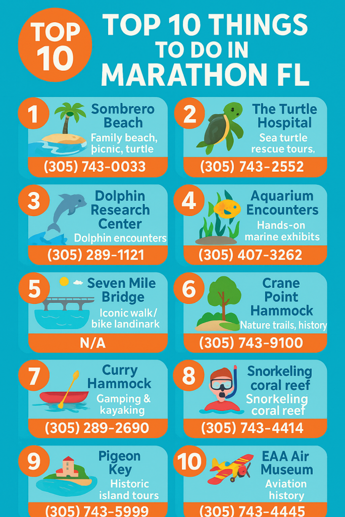 Top 10 Things To Do in Marathon FL. FloridaKeysVillas.com