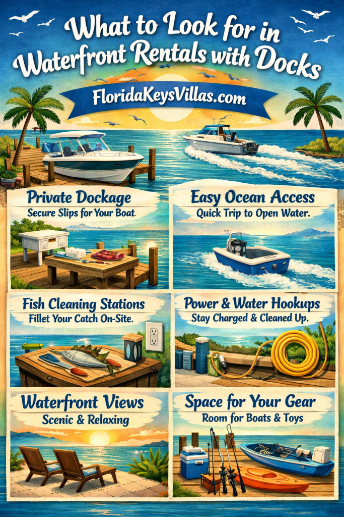 What to Look for in Waterfront Rentals with Docks. FloridaKeysVillas.com