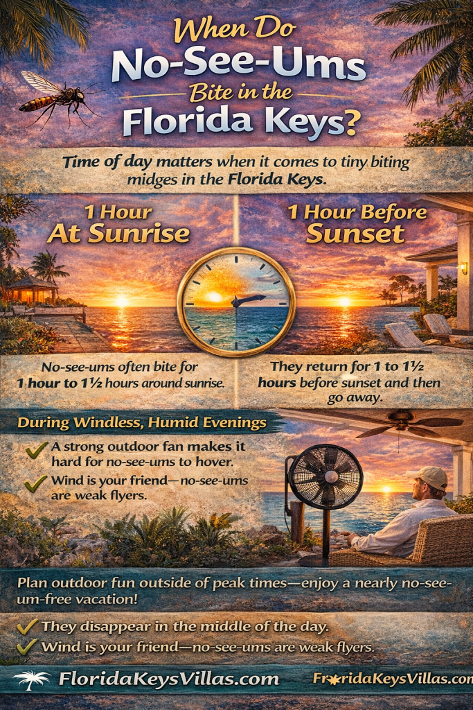 When Do No-See-Ums Bite in the Florida Keys. FloridaKeysVillas.com